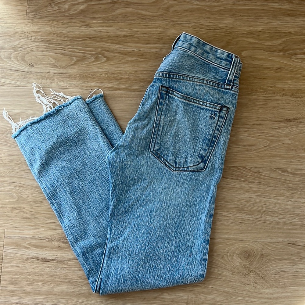 rag & bone Light Blue Straight Leg Jeans